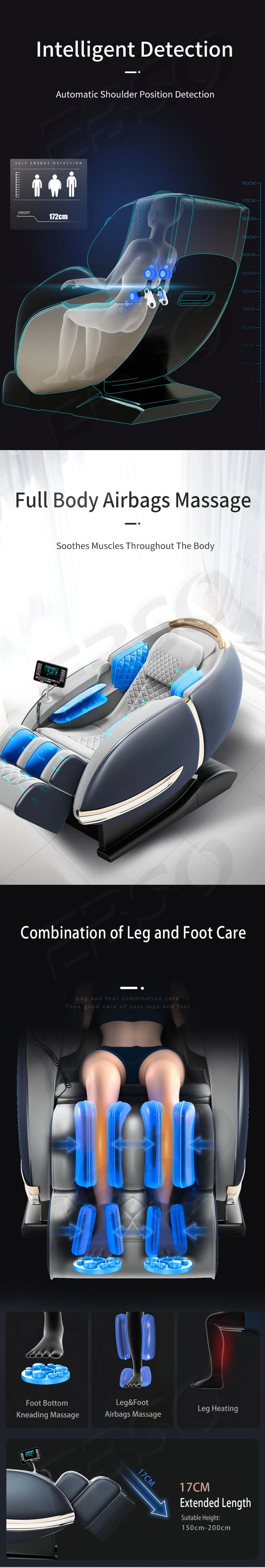 Quality Assurance Zero Gravity Massage Chair with Bluetooth 2D SL Massage Chair